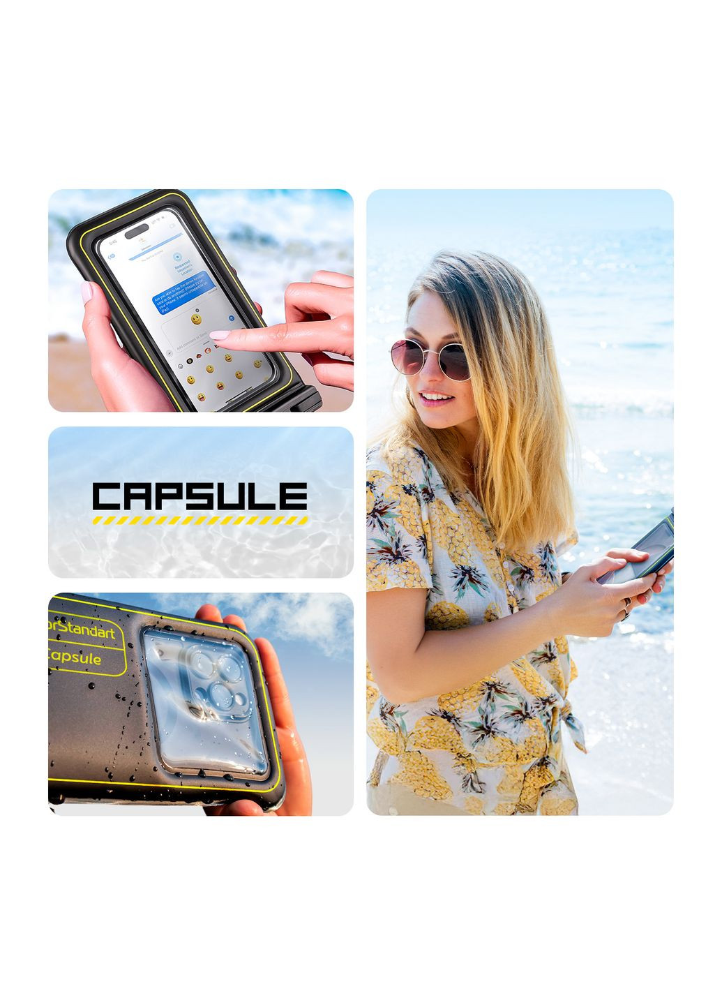 Водонепроницаемый чехол Capsule Shell Black (ARM84419) ArmorStandart (343047699)