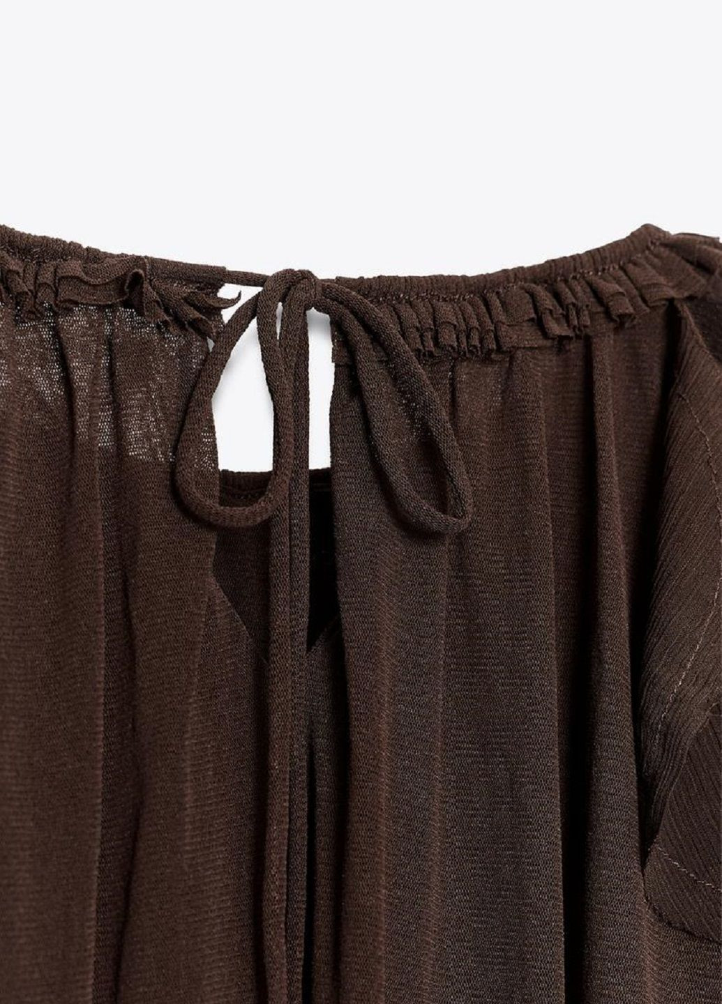Коричневая блуза Zara