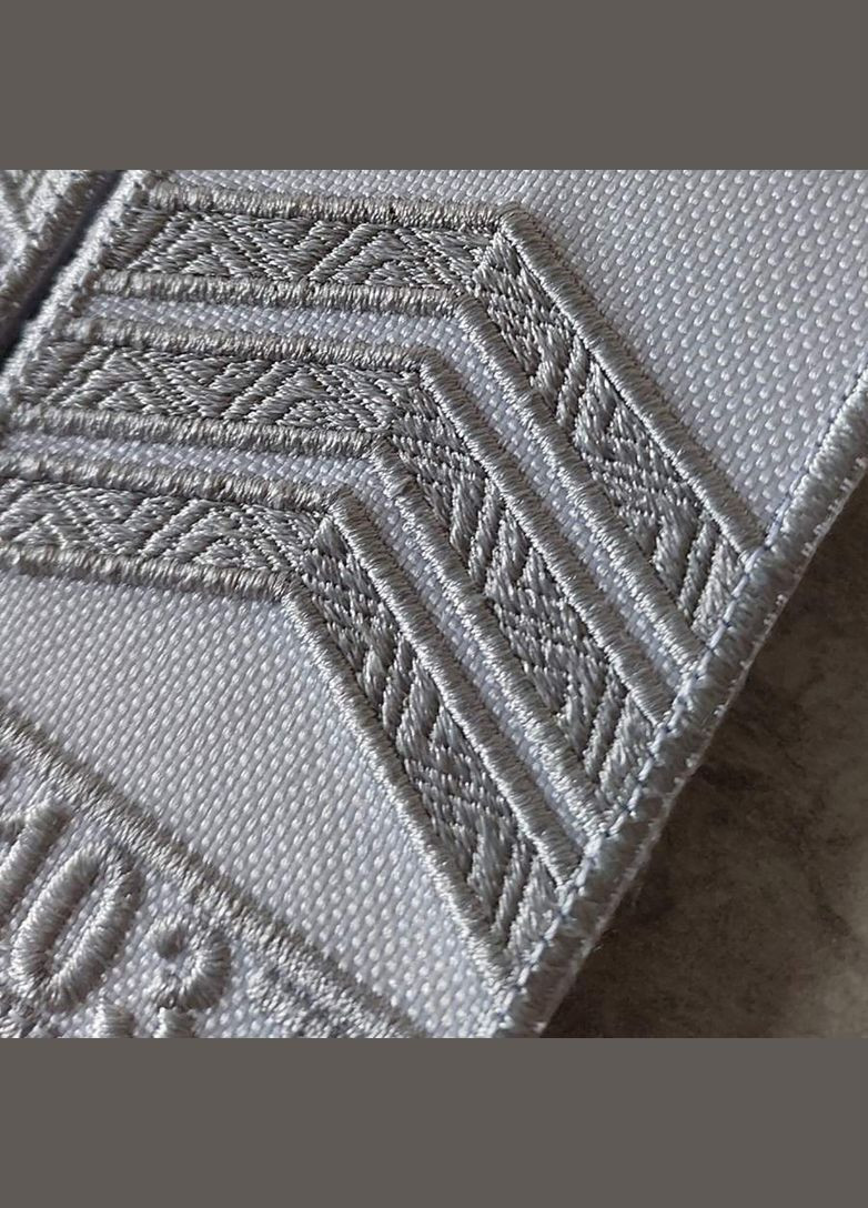 Погон Полиции с номером, белый (бело-серый) No Brand (336381593)