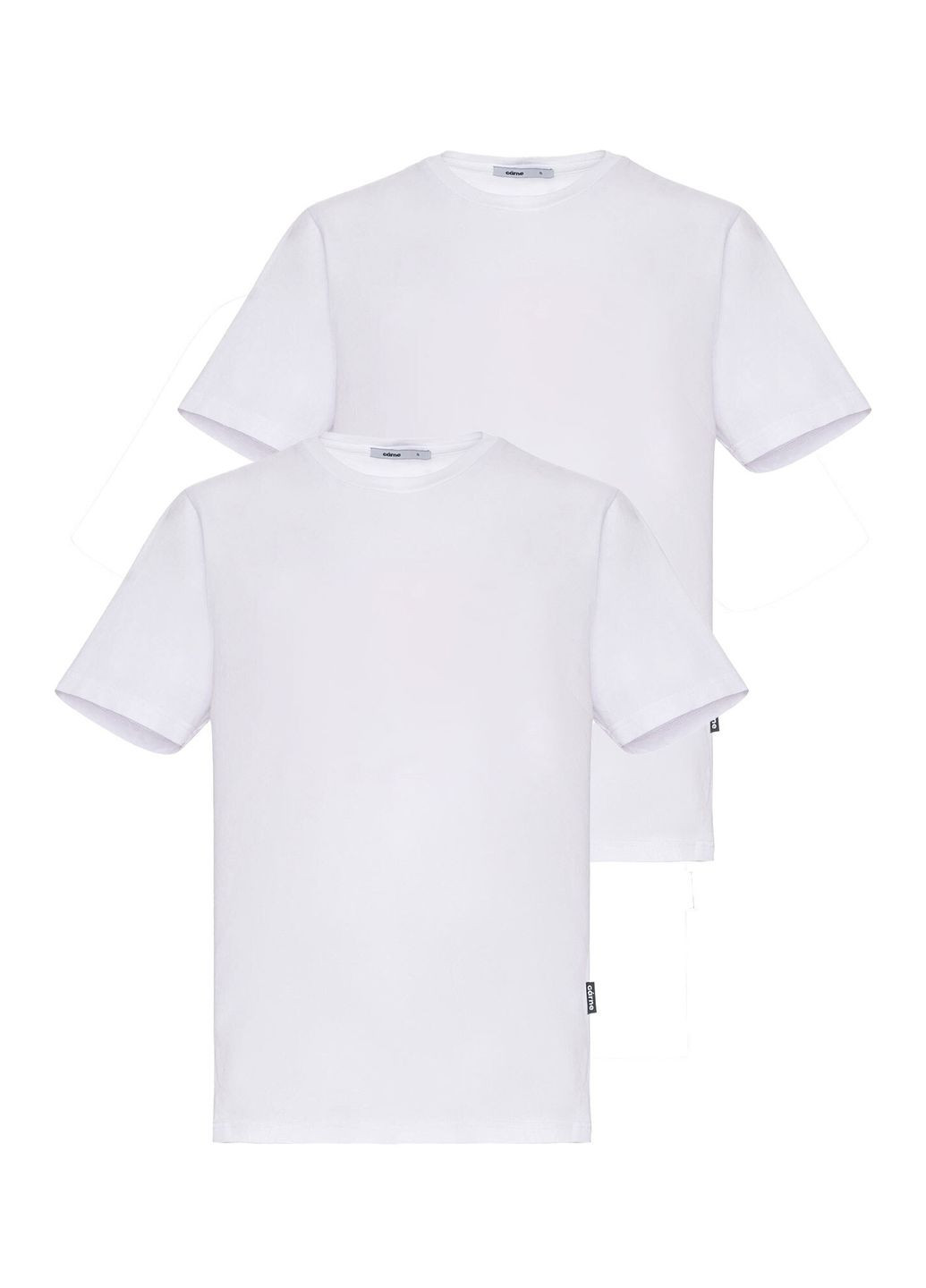 Білий демісезонний комплект 2-х білих базових футболок Garne