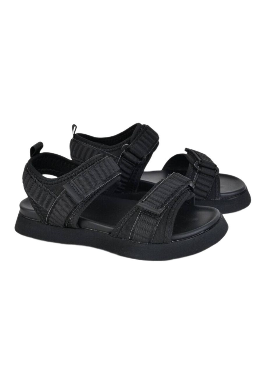 Босоніжки дів. Чорний/рожевий текстиль Т867 Apawwa (336708584)