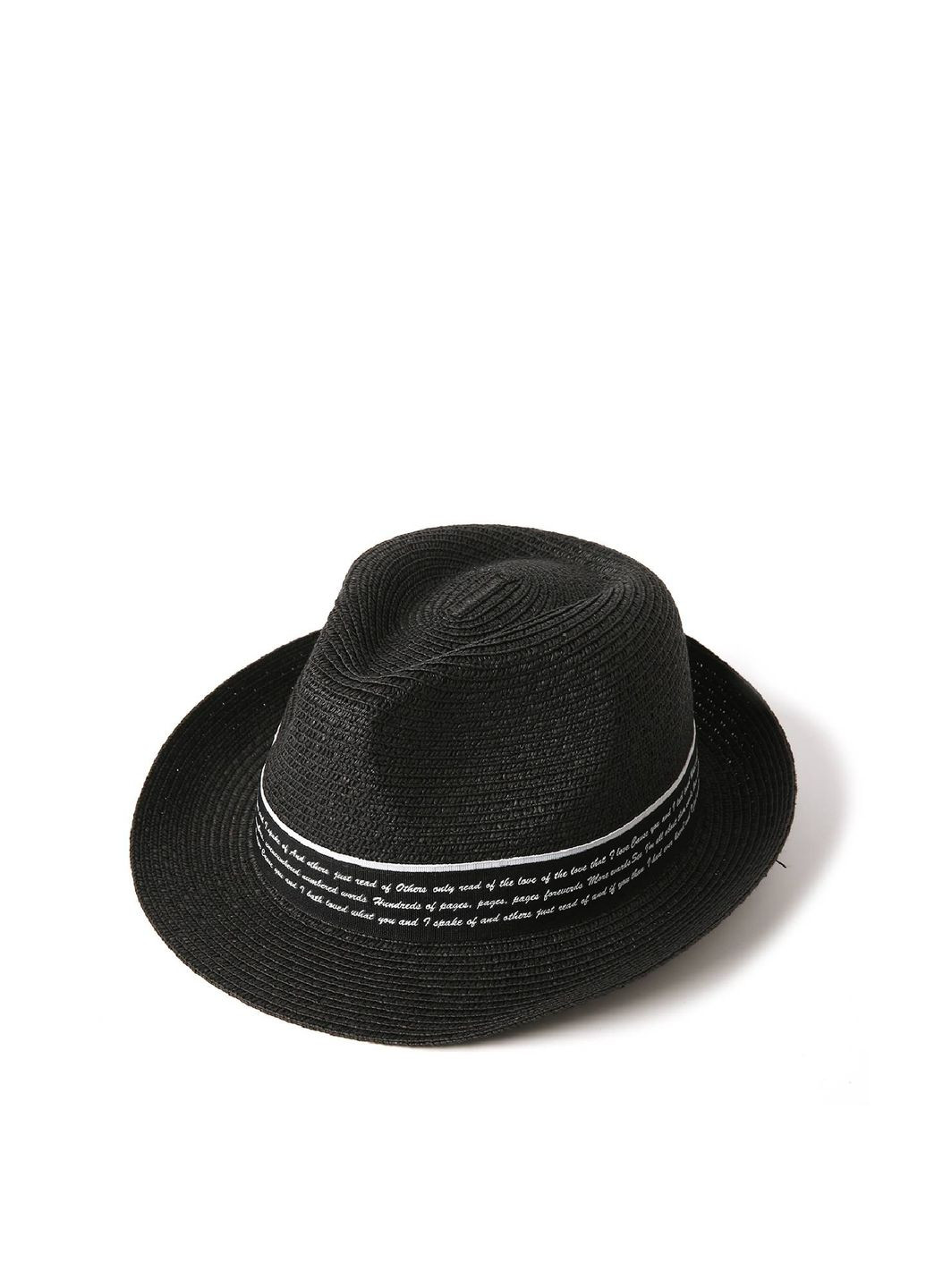 Шляпа трилби мужская бумага черная VALERY 817-716 LuckyLOOK 817-716m (290186938)