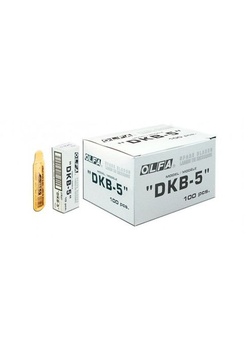 Лезо DKB5 з кутом нахилу 30° 74х9х0,38 мм 7 робочих сегментів пласиковий конверт 5 шт для SAC-1 A-1 (11701) Olfa (264745039)