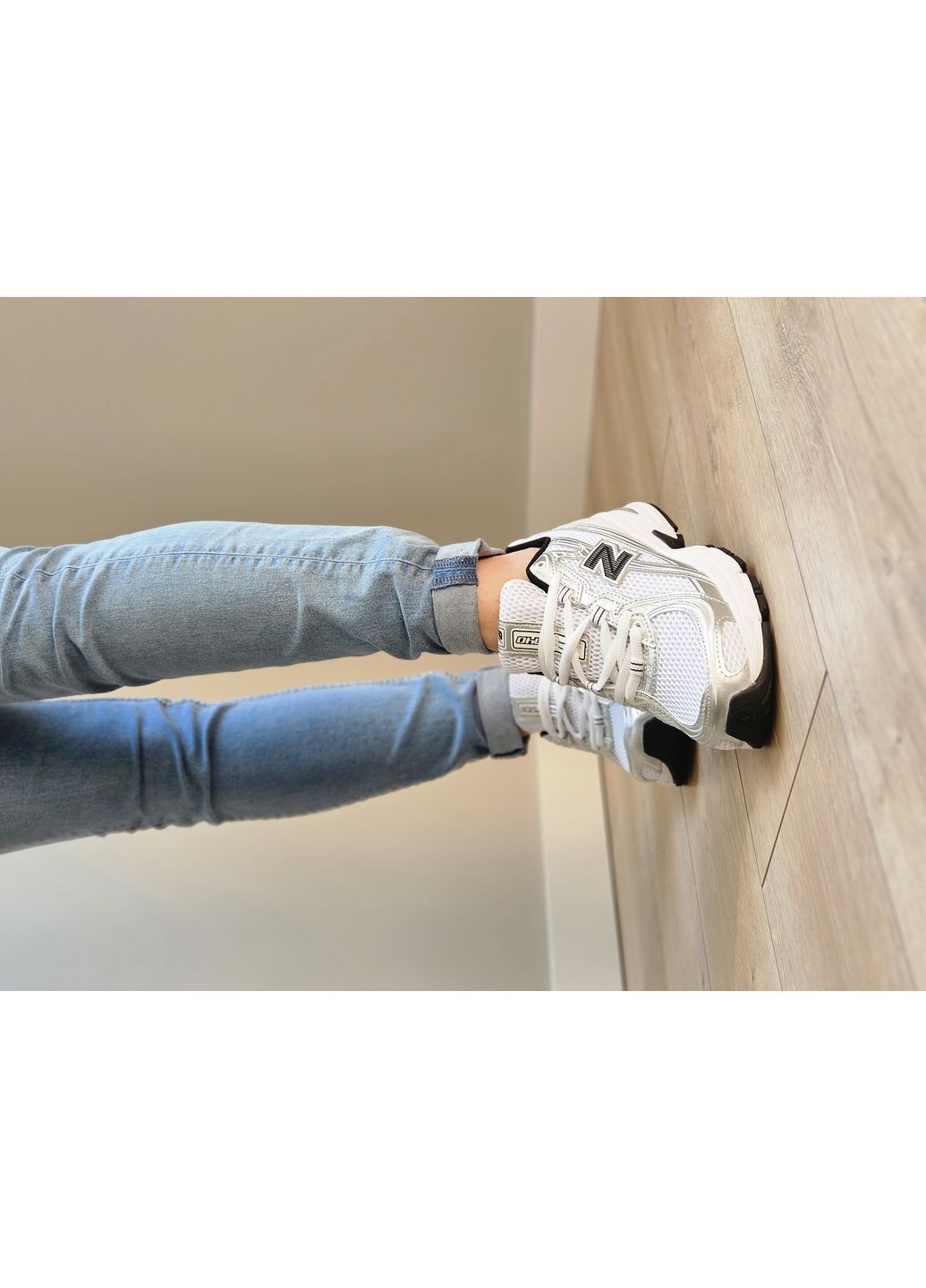 Кроссовки женские New Balance 740v2 White Silver Black | Нью Беланс 740 серебряные No Brand серебряные демисезоны (363026428)