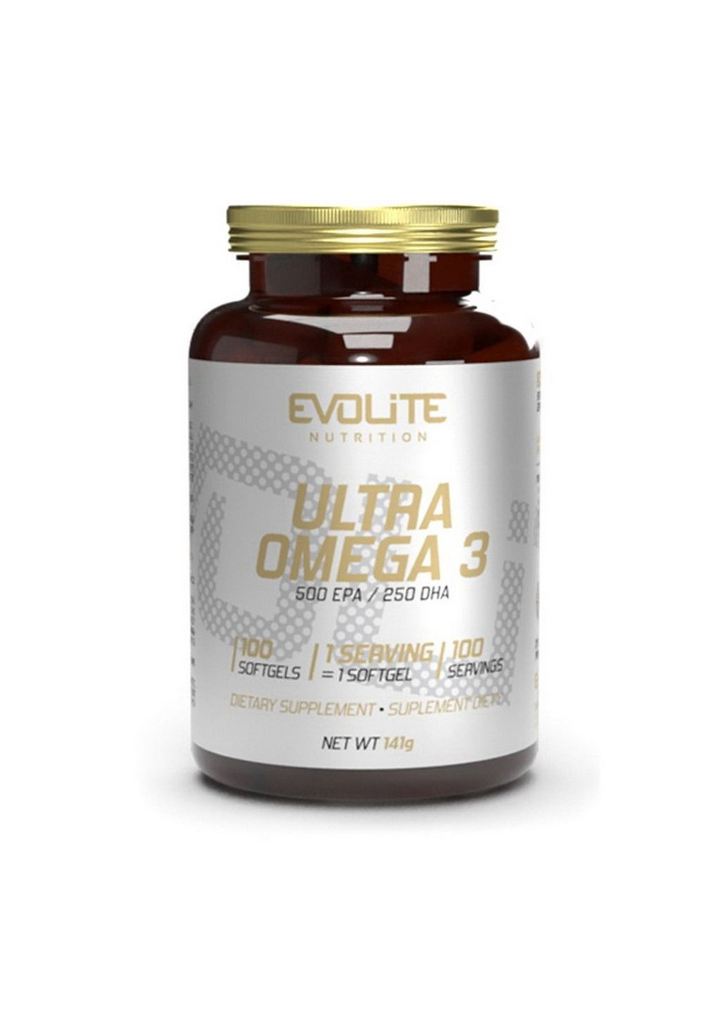 Жирні кислоти Ultra Omega 3 500/250, 100 капсул Evolite Nutrition (294928623)