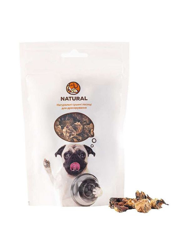 Лёгкие говяжьи для дрессировки собак Лакомство сушёное - 50 г (Maxi) Natural (327069238)