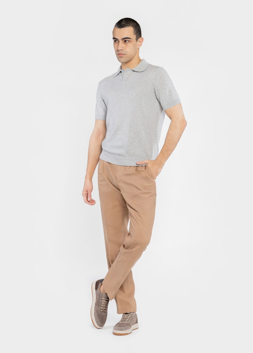 Бежевые кэжуал летние брюки Arber