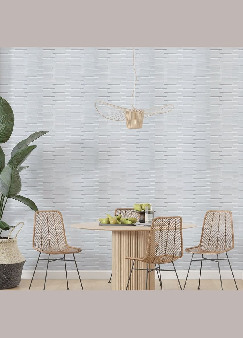 3D панель самоклеящаяся кладка белая 770х700х5 мм (031) SW-00000167 Sticker Wall (316101149)