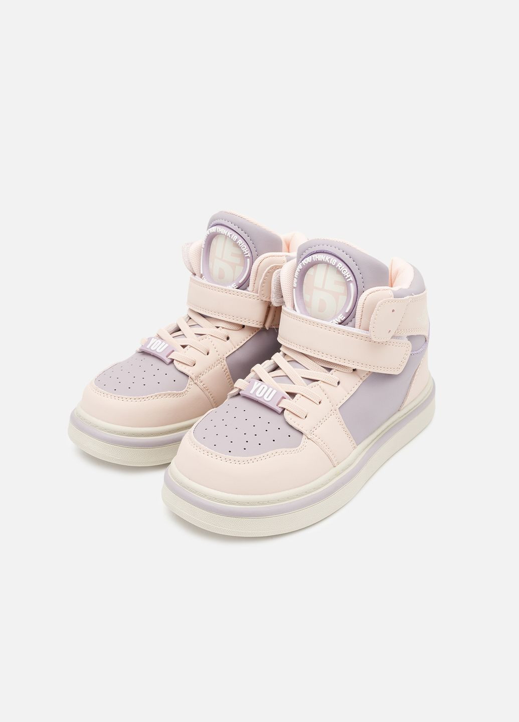 Рожеві кеди на платформі для дівчинки колір рожевий цб-00257979 Yuki