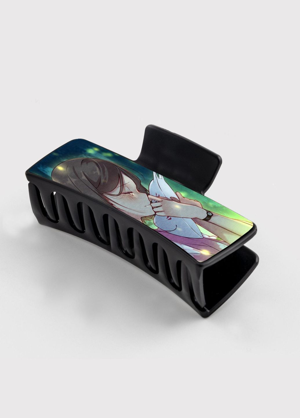 Заколка крабик для волос Аниме В лес где мерцают свечи #0003 черный No Brand (315631105)