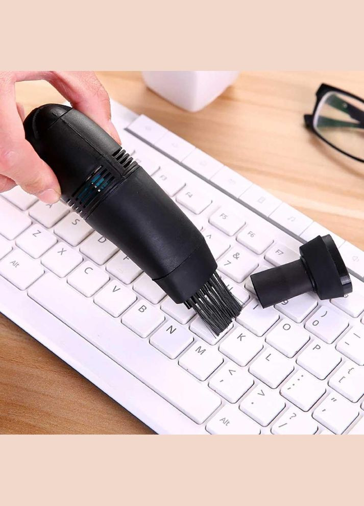 Міні пилосос USB для чищення клавіатури чорний (OK0017_1) No Brand (370718924)
