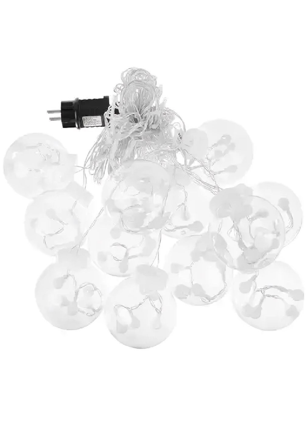 Светодиодная гирлянда с шарами пультом от USB 8 режимов свечения 108 LED длина 540 см (481283-Prob) Холодны белый свет Unbranded (359701913)