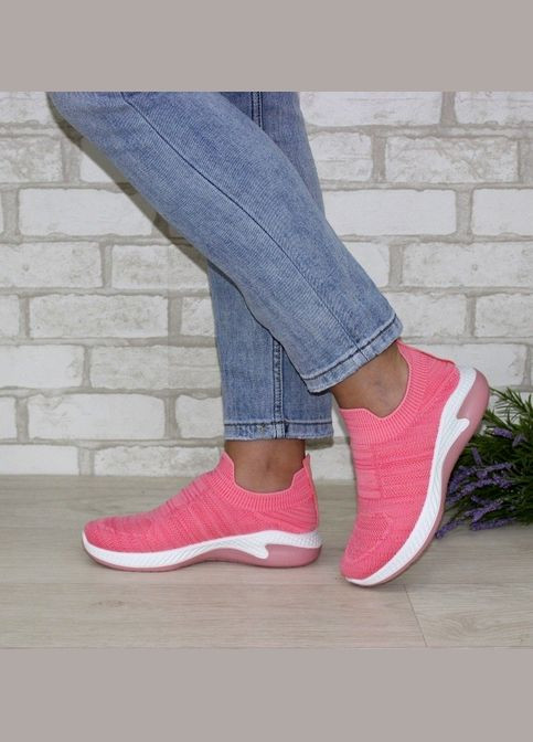 Розовые демисезонные женские кроссовки Fashion