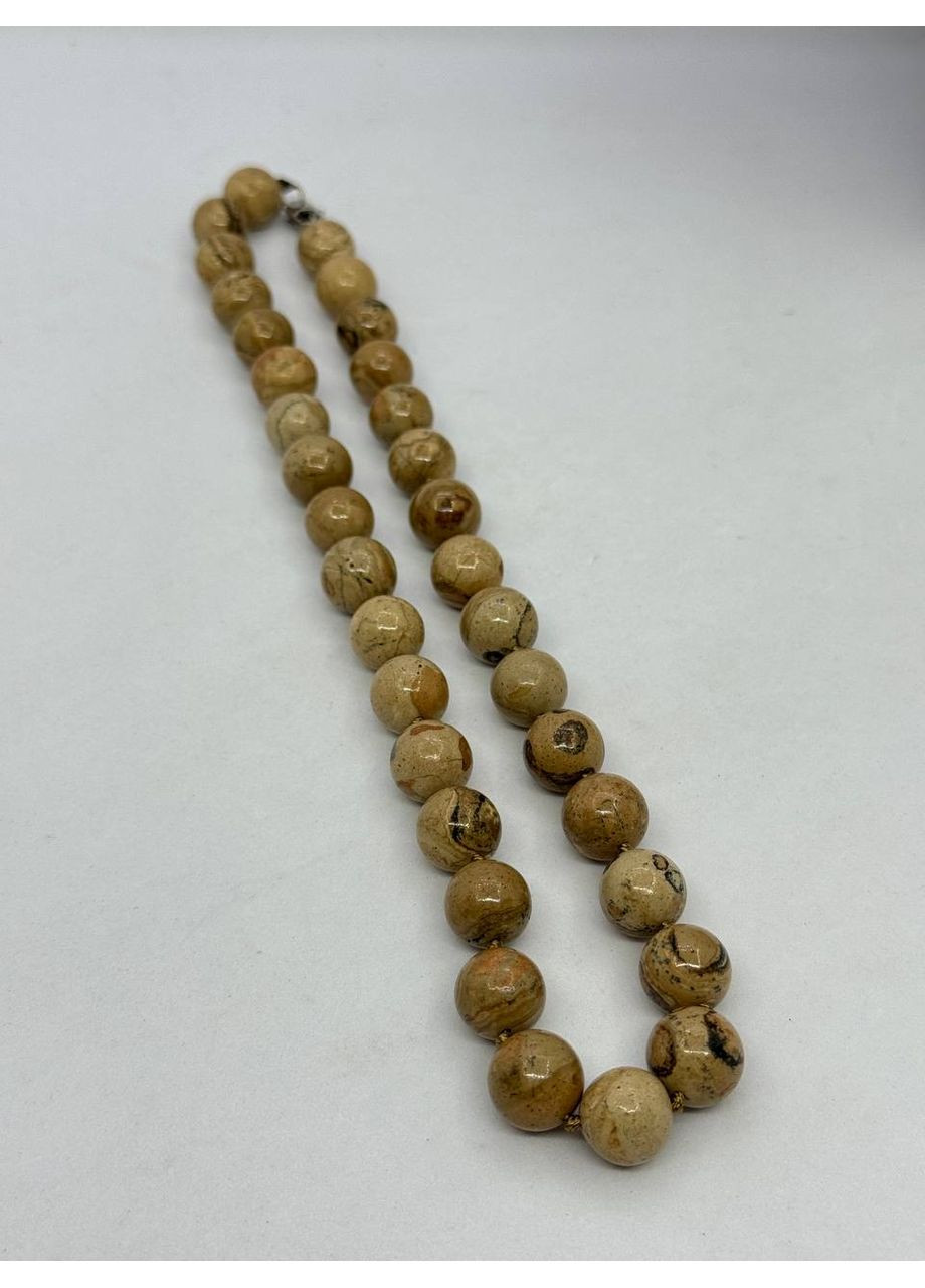 Намисто з яшми 12 мм 44 см Жовтий No Brand (372467986)