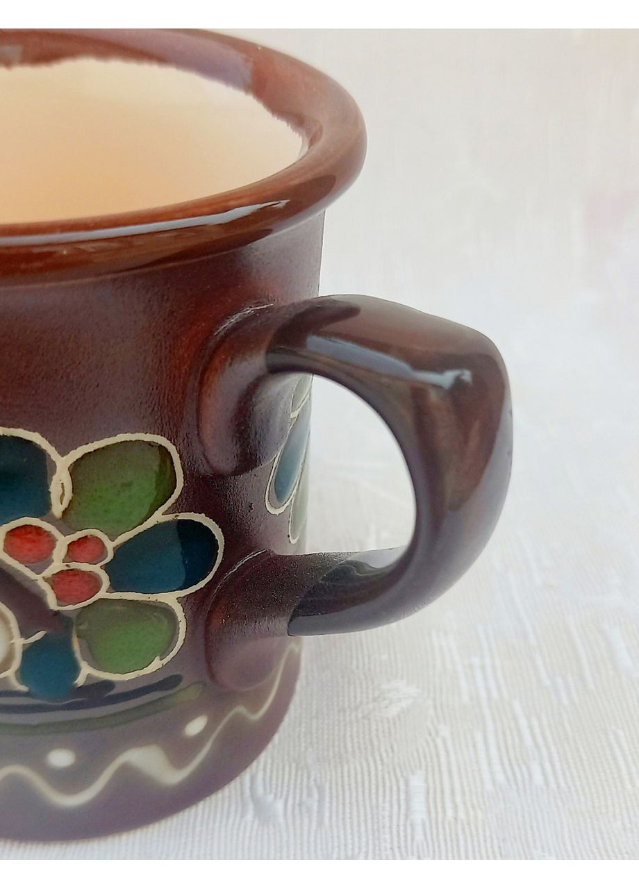 Чашка керамічна кавова ручної роботи "Хуторок" (125 мл) No Brand (369953995)