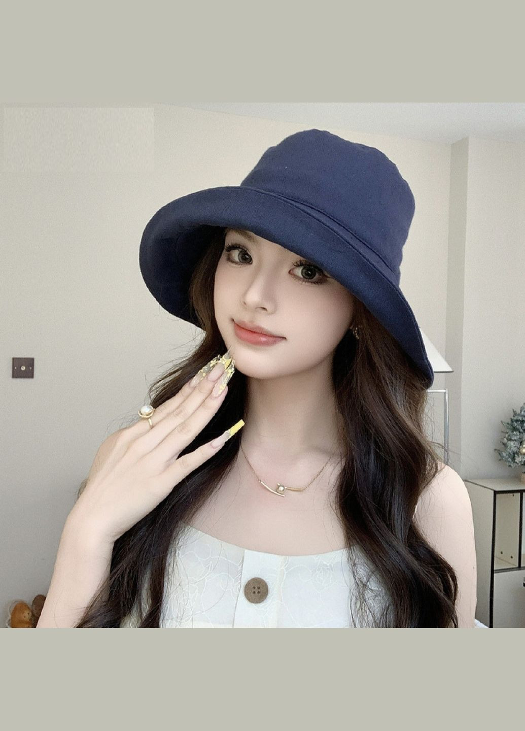 Літня Котонова Широкопола Панама Рибацький Капелюх Стильна Модна Унісекс Панамка підходить для великої голови No Brand (336518114)