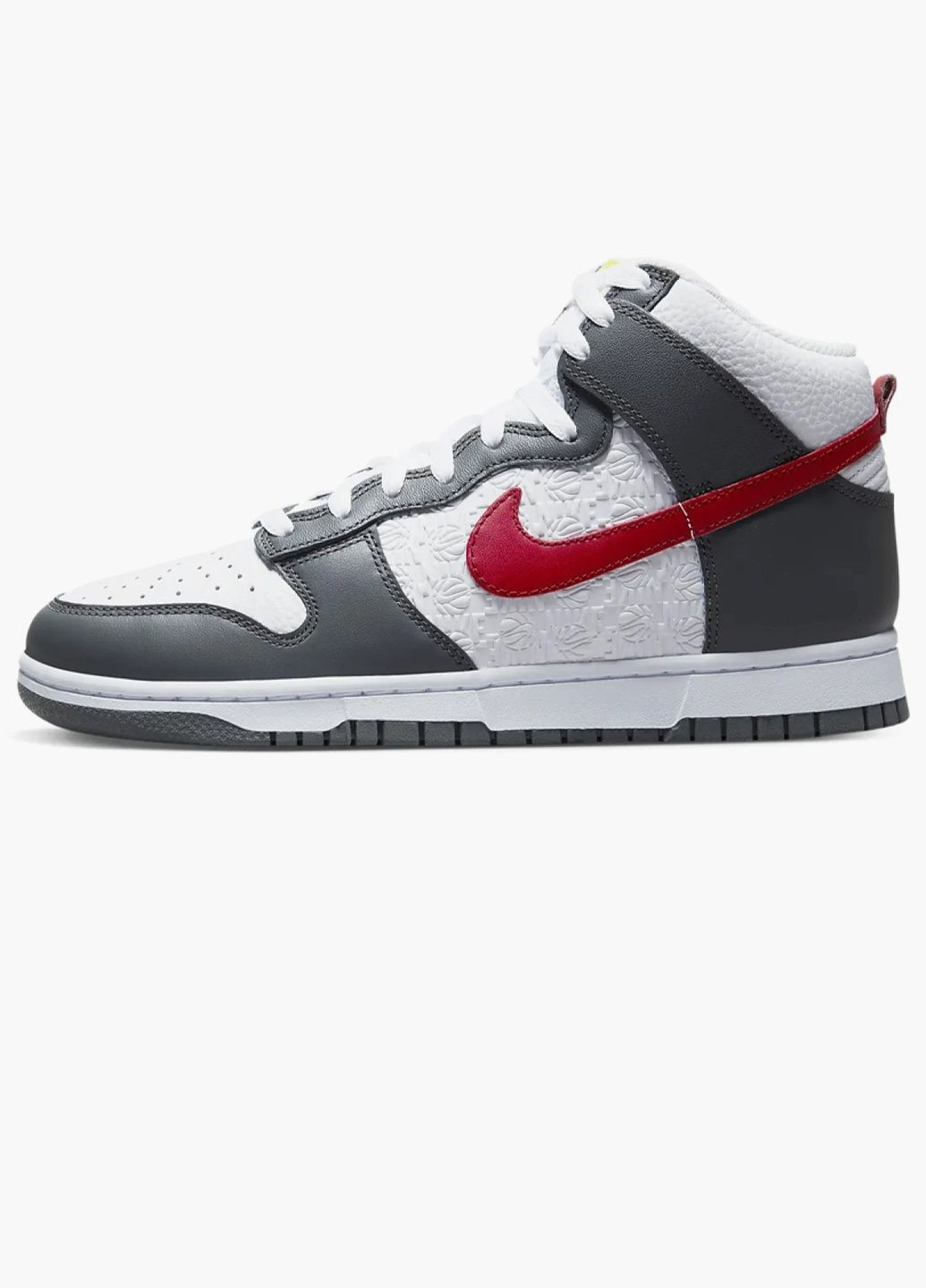 Серые кроссовки мужские dunk high retro grey/white fd0668-001 Nike