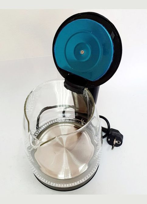 Электрический чайник стеклянный CB-9410 с подсветкой 1,8 л Черный Crownberg (296925787)