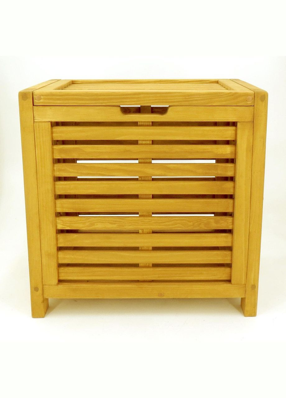 Корзина для белья из дерева Паттани 2 карри (КЗБ-201203) No Brand (328293144)