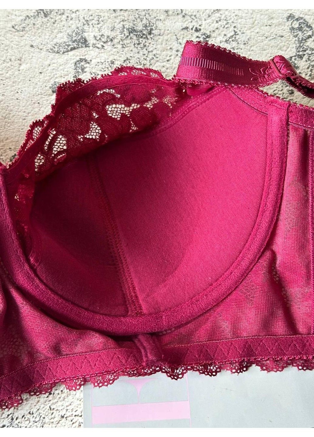 Бордовий мереживний бюстгальтер бордовий Lanny Mode