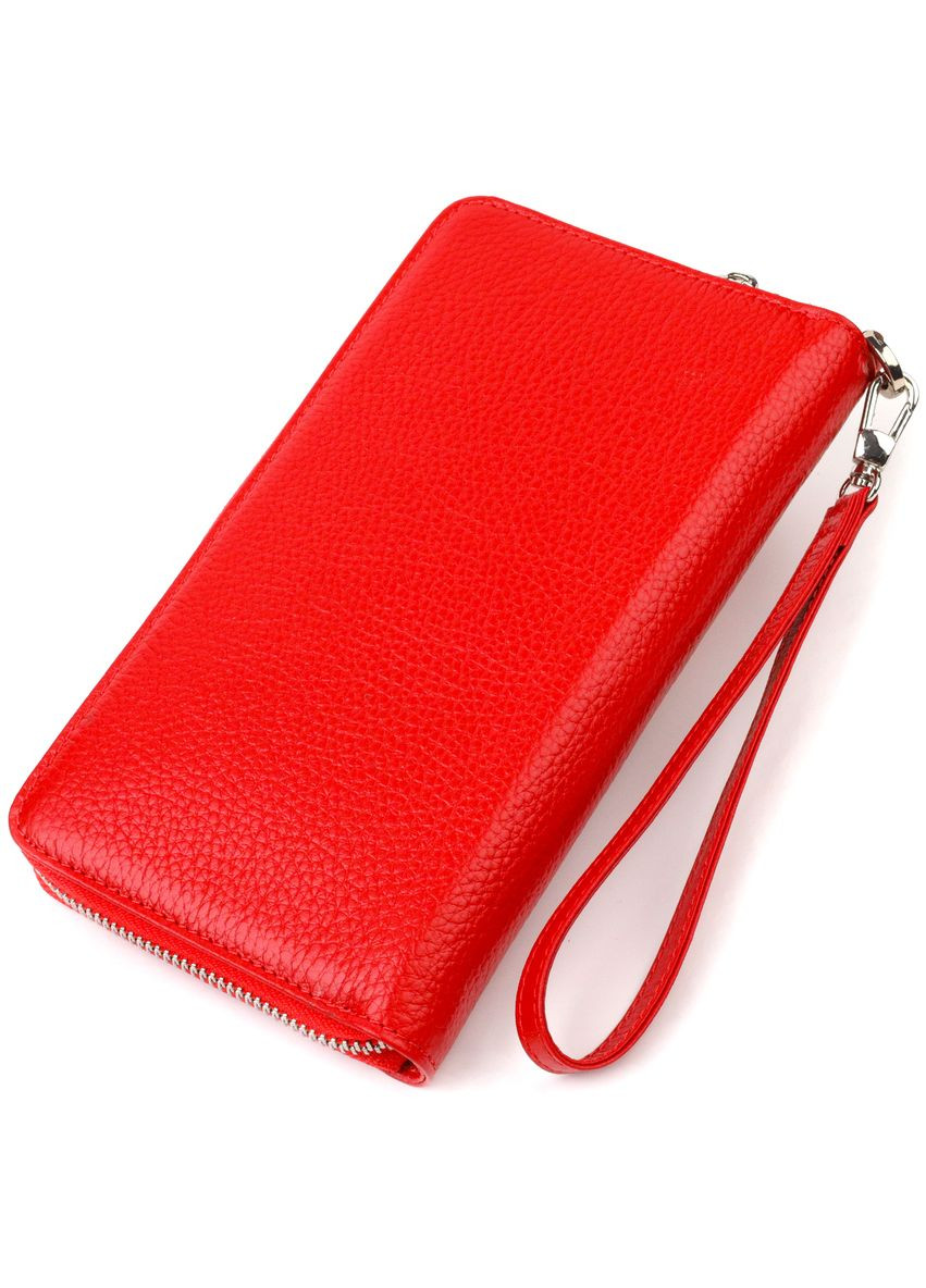 Клатч Женский из натуральной кожи 21921 Красный Canpellini (302007828)