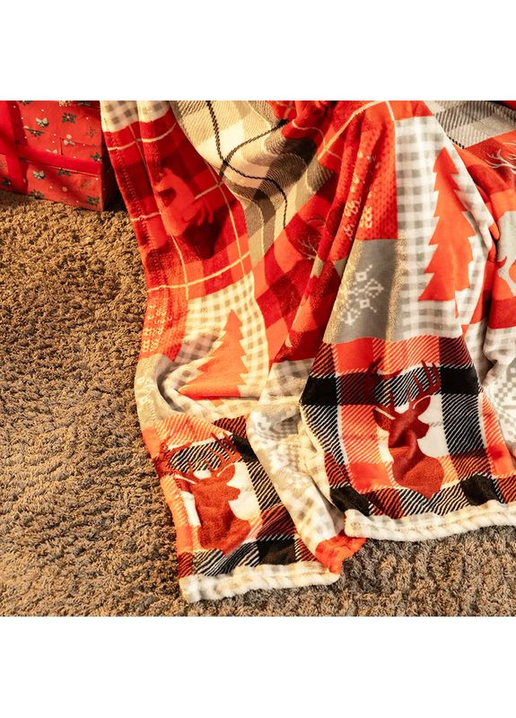 Плед флис Скандинавские мотивы 150x200 см Love You 9116 (368904101)