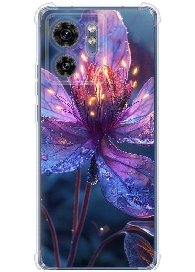 Силикон с усиленными углами чехол 'Магический цветок' для Endorphone Motorola Edge 40 (316049018)