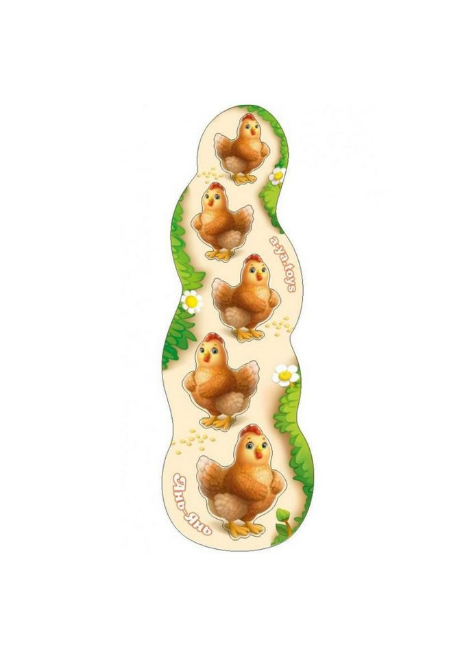 Настольная игра сортер "Курочки" (ПСФ064) PSF064 больше меньше Ubumblebees (364126303)