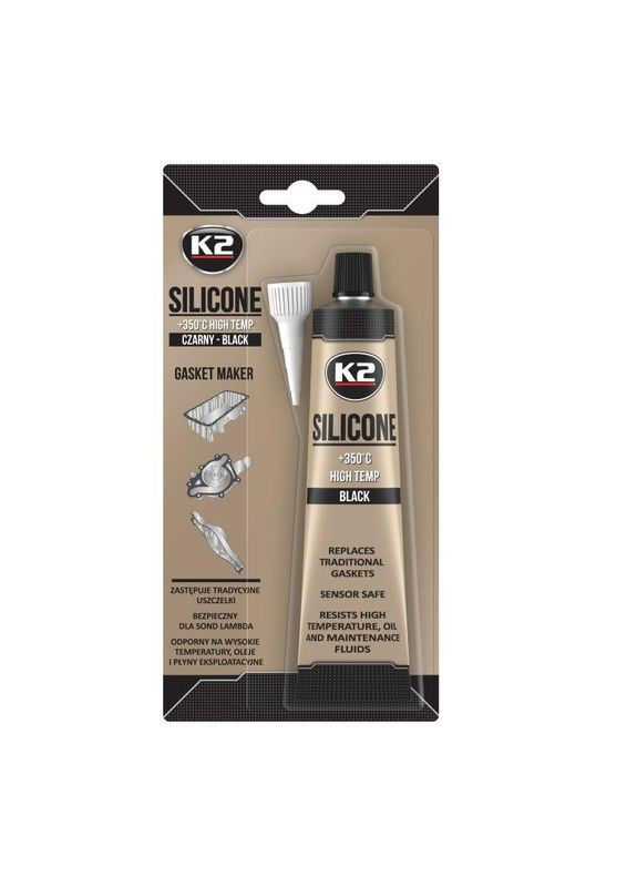 Силиконовый черный герметик Black sil bli 85г B210N K2 (352765035)