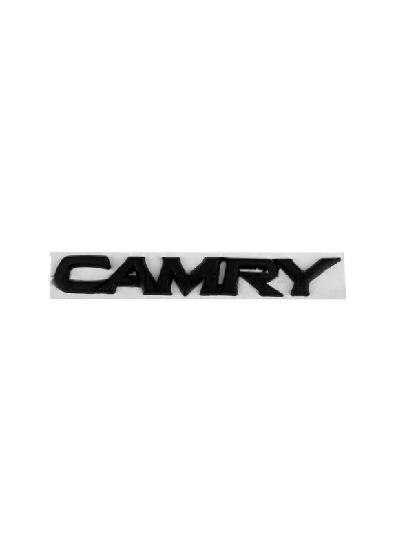 Емблема напис CAMRY (для ) 160х22мм ЧОРНА на скотчі (старий тип) пластик Toyota (369611986)