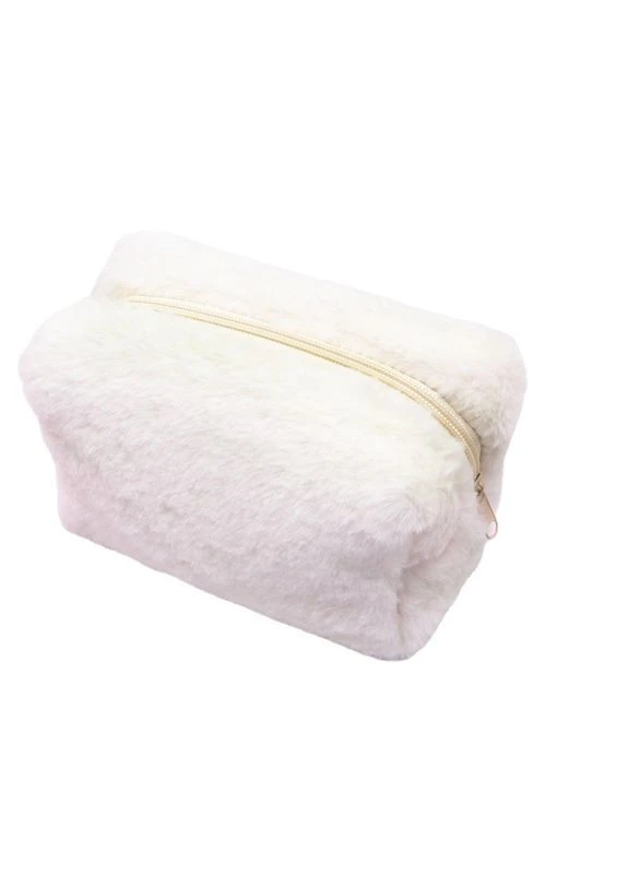 Косметичка плюшева C8a Біла (AN0103001) ANbeauty (360768362)
