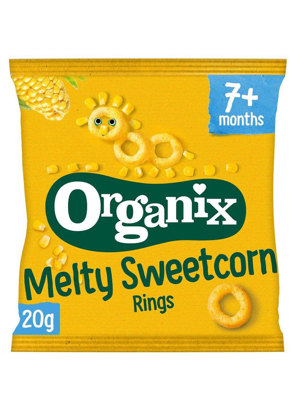 Детские кукурузные снеки Melty Sweetcorn Rings органические, 20 г Organix R5519 (331790328)