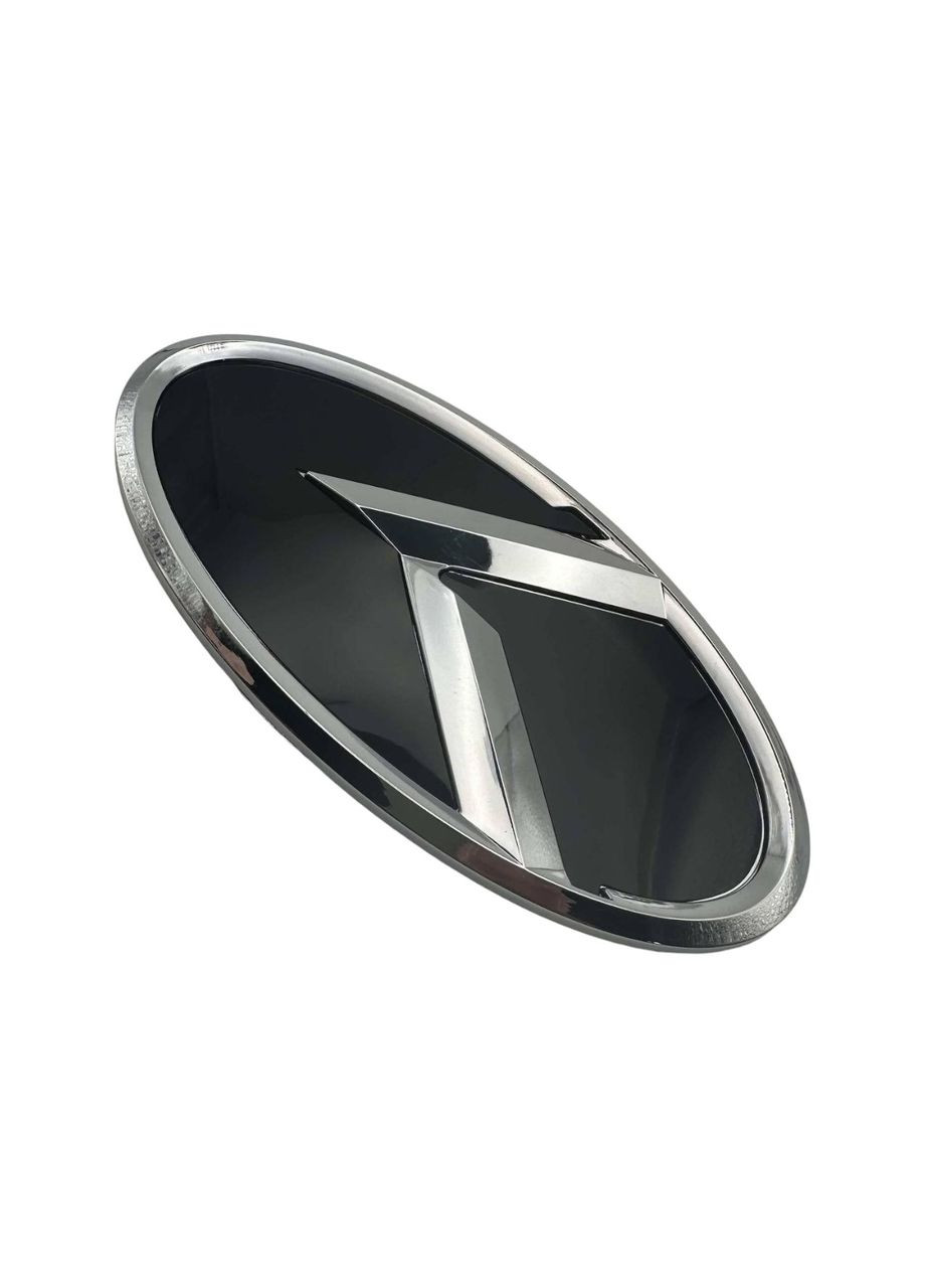 Эмблема хром (обод хром) 110х56 мм (на скотче) Kia (369611699)