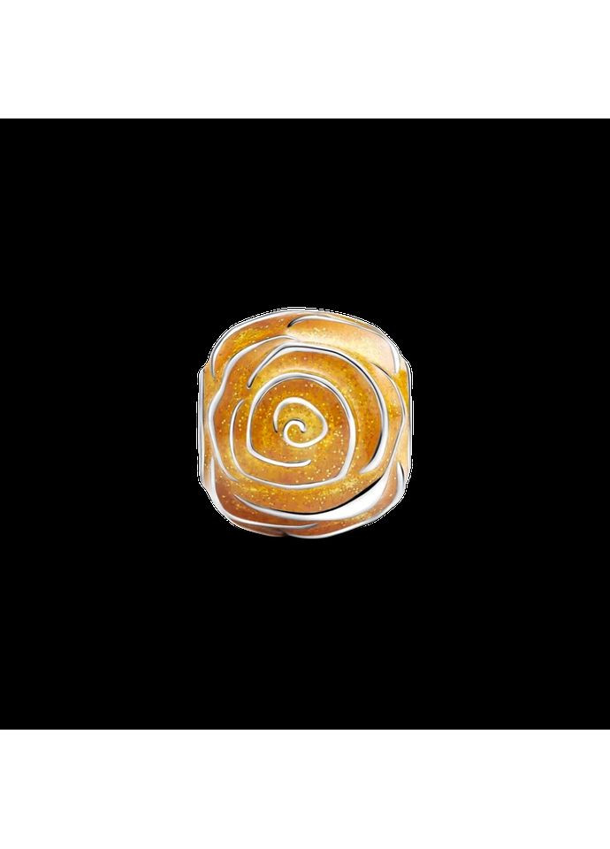 Срібний шарм Пандора "Квітуча жовта троянда" 793212C02 Kabluchka (355347147)