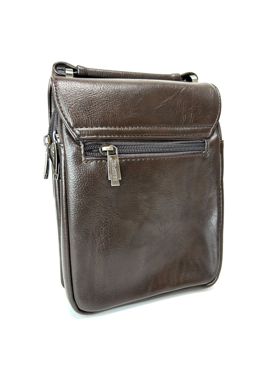 Чоловіча сумка Bradford з еко-шкіри 98336-3 чорна 26х22х5 No Brand (371682200)