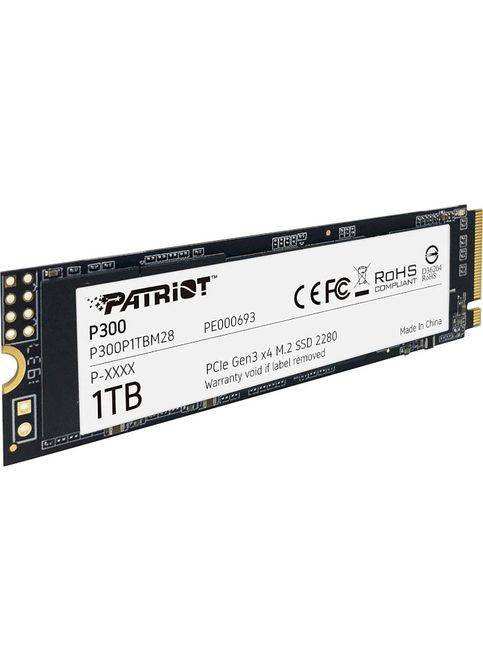 SSD накопичувач M. 2 NVMe PCIe 3.0 x4 1TB 2280 P300 (P300P1TBM28) Patriot (323134360)