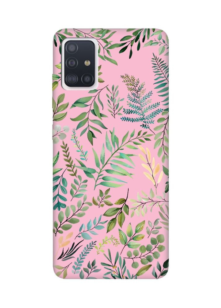 Матовый чехол на Samsung Galaxy A51:: Растительный фон (принт 377) Creative (360693722)