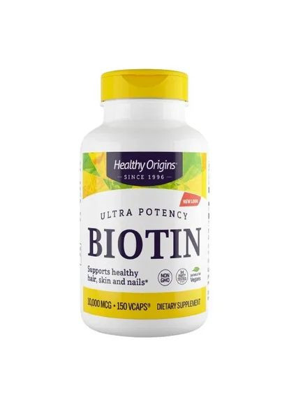 Биотин Biotin 10000 мкг, 150 капсул Healthy Origins (361114506)