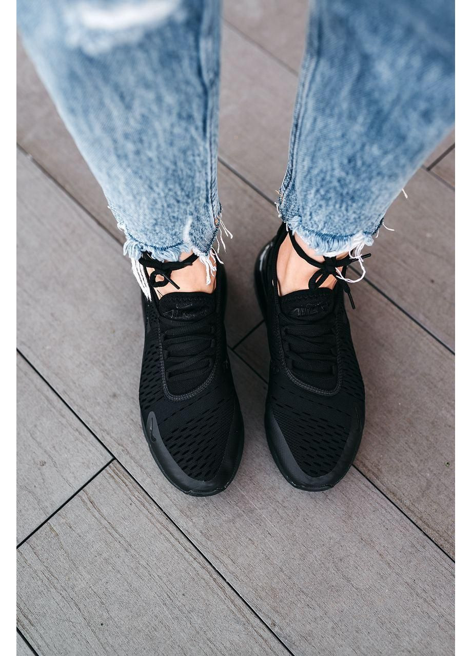 КРОССОВКИ ЖЕНСКИЕ NIKE AIR MAX 270 BLACK 5 НАЙК АИР МАКС 270 No Brand чёрные демисезоны (367169305)