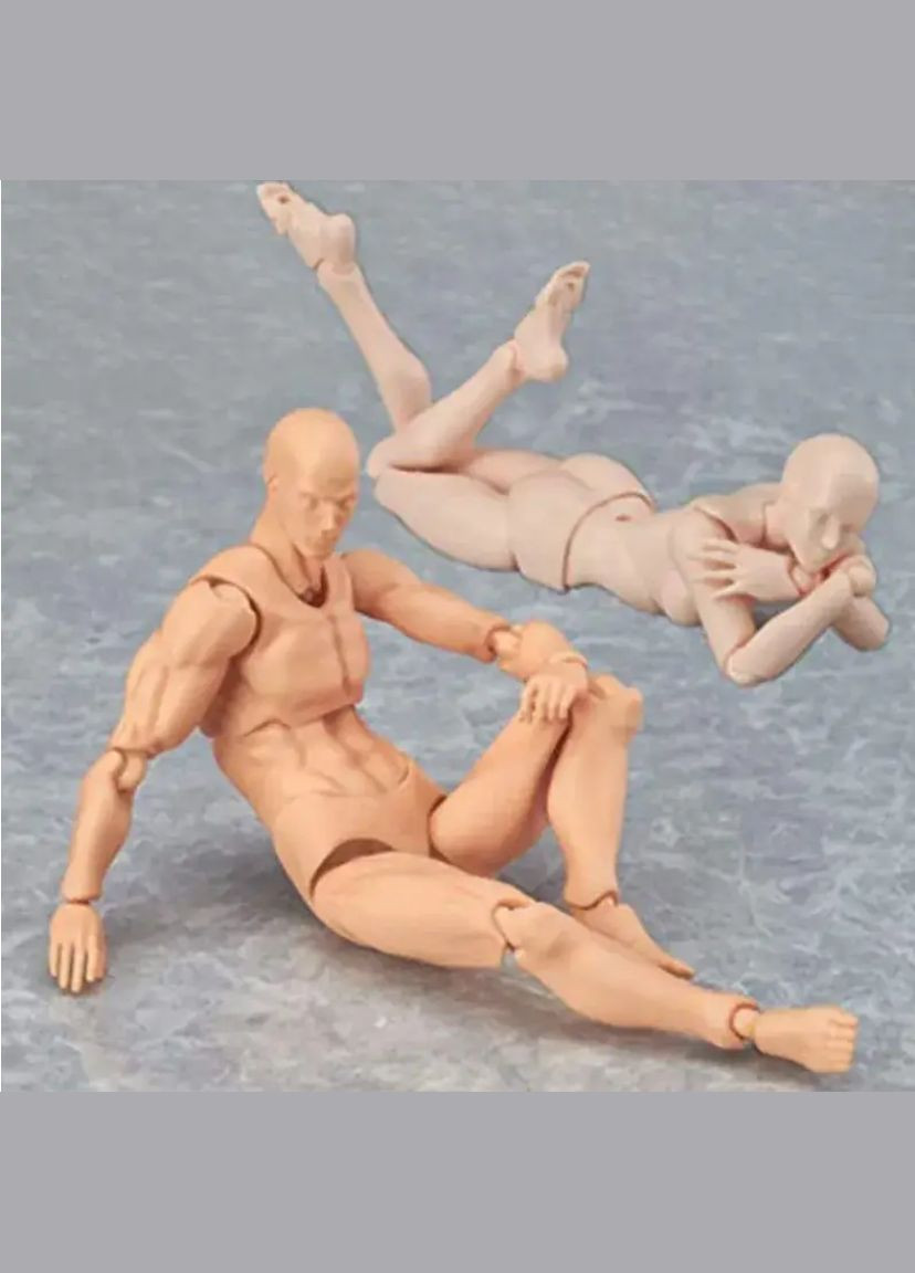 Рухливі фігурки 13 см для художника з підставкою 2шт, статуетки рухомі No Brand (330245719)