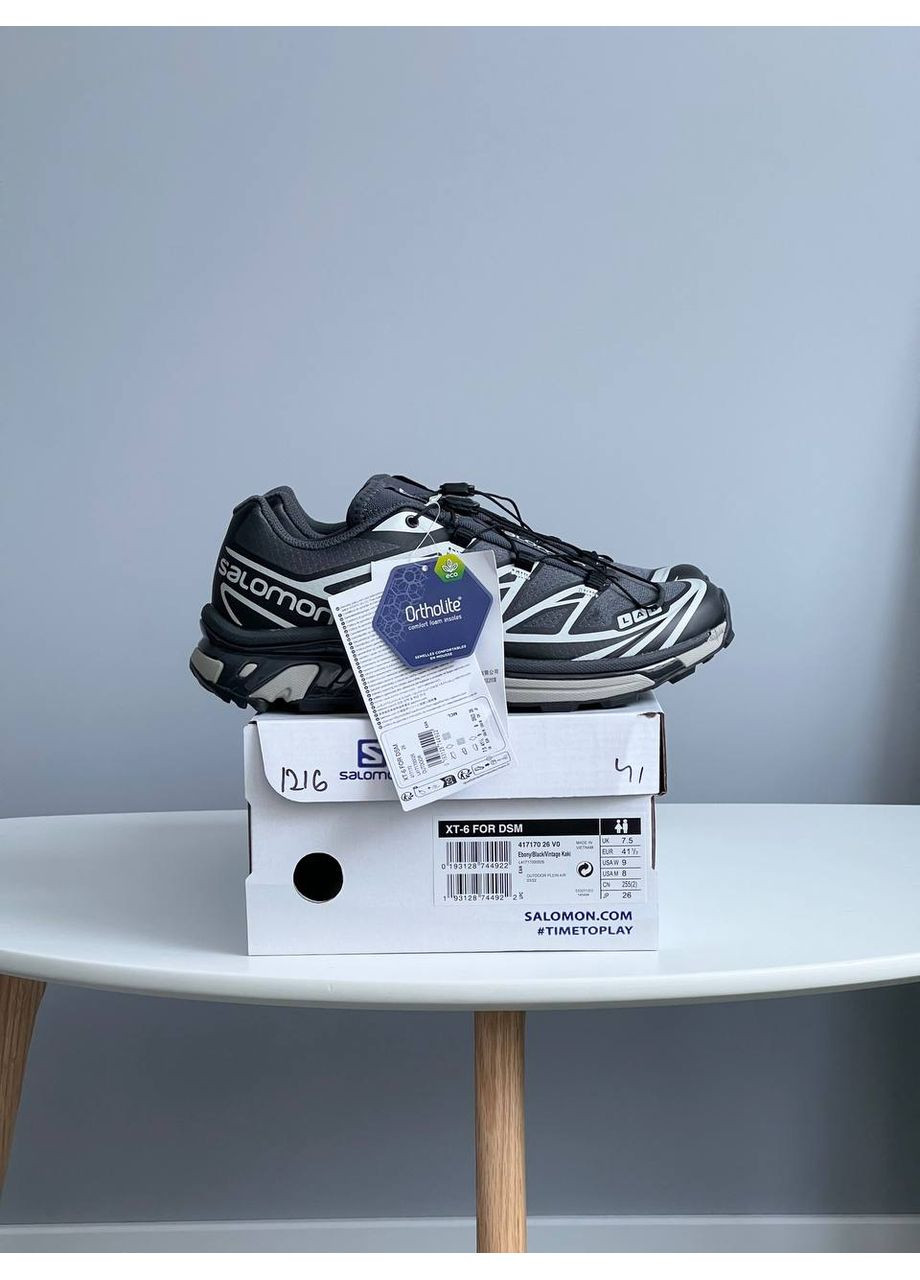 Синие демисезонные кроссовки мужские и женские salomon xt-6 blue | саломон хт-6 софт синие No Brand