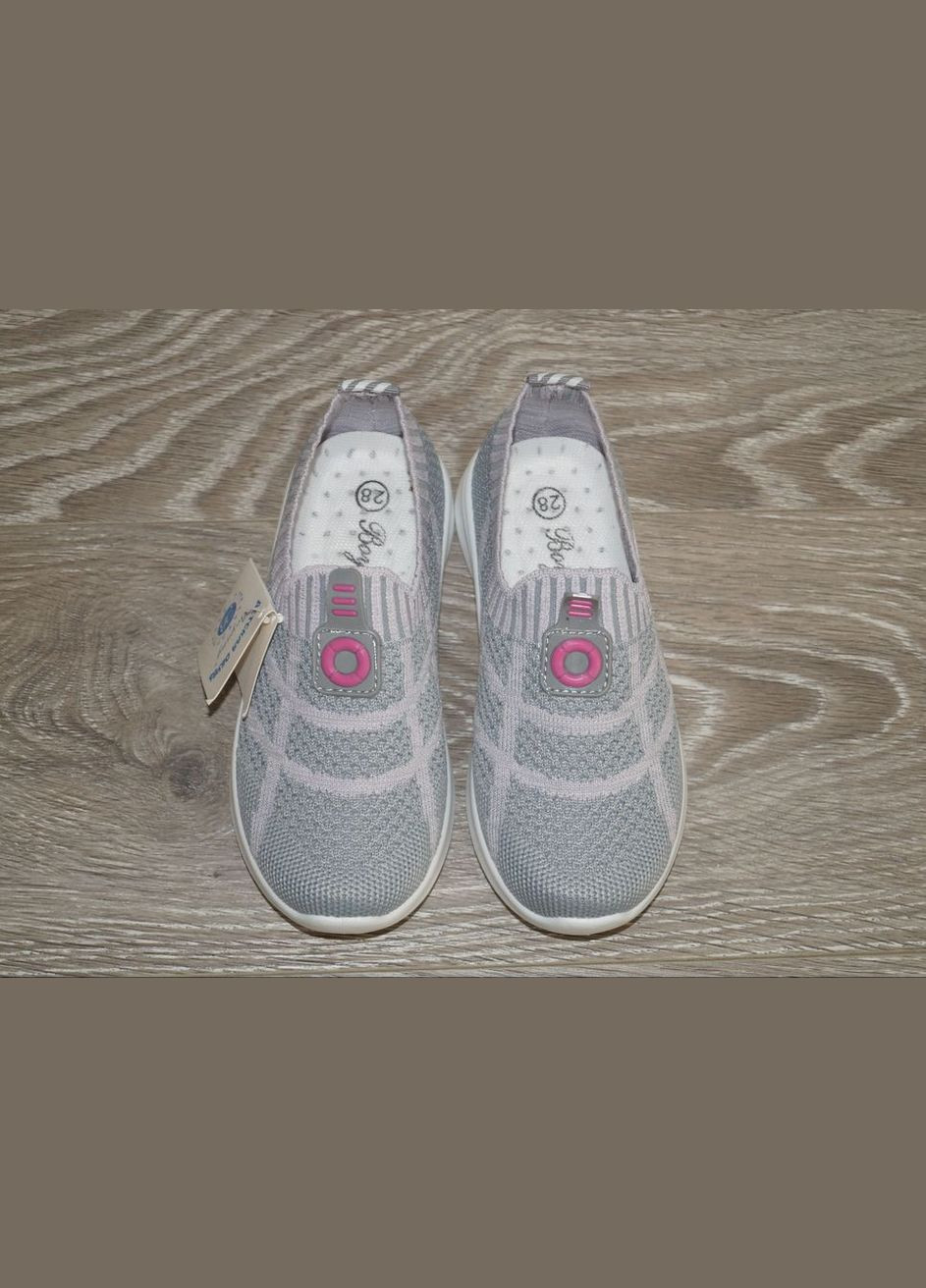 Сірі літні кросівки текстильні для дівчинки літні сірі Boyang