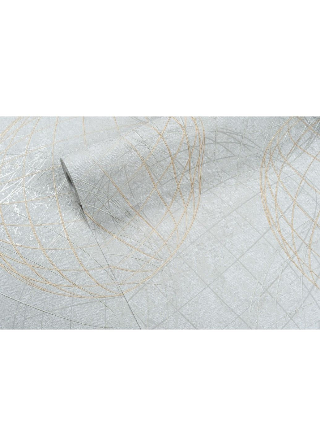 Флизелиновые обои вспененный винил LS Vinil Sphere ДХС-1584/1 светло-серый (1,06х10,05м) Vinil Wallpaper Factory (316476583)