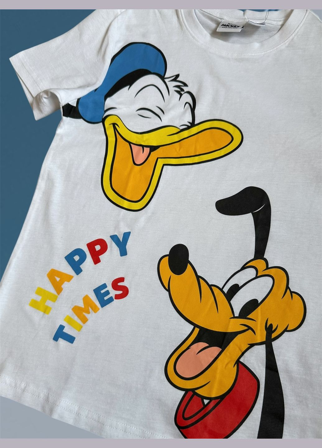 Синий летний костюм с шортами Disney