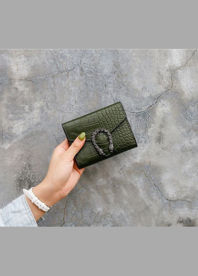 Женский мини кошелек подкова под клатч под рептилию, маленький кошелек экокожа с подковой (BRT) Brettani (336552394)