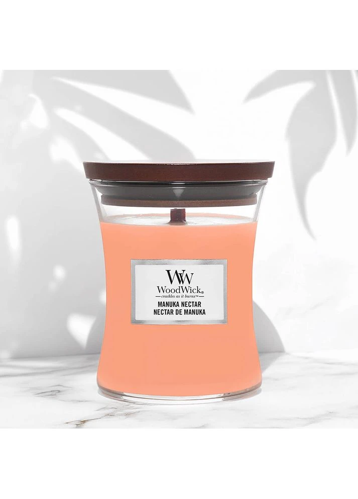 Ароматична свічка з персиком, медом і манго Medium Manuka Nectar 275 г WoodWick (400787829)