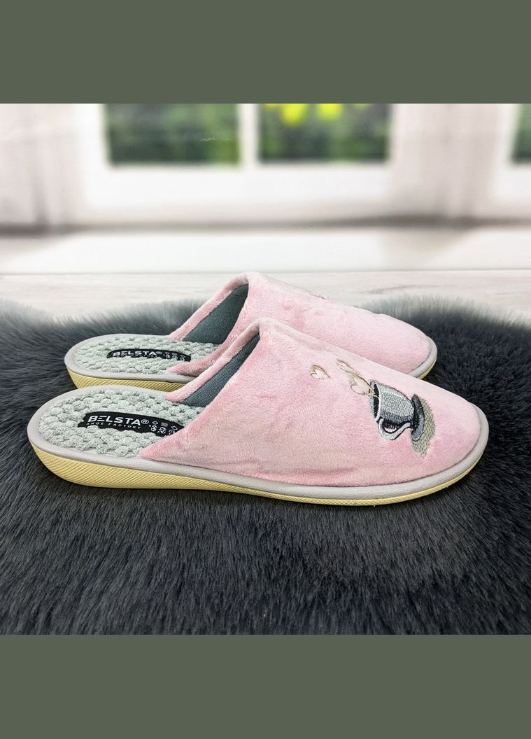 Светло-розовые тапочки женские домашние Белста