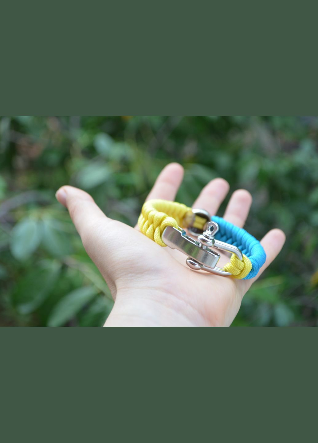 Браслет из паракорда Патриот с Гербом Украины латунь нейзильбер на карабине-регуляторе + брелок в подарок No Brand (341738838)