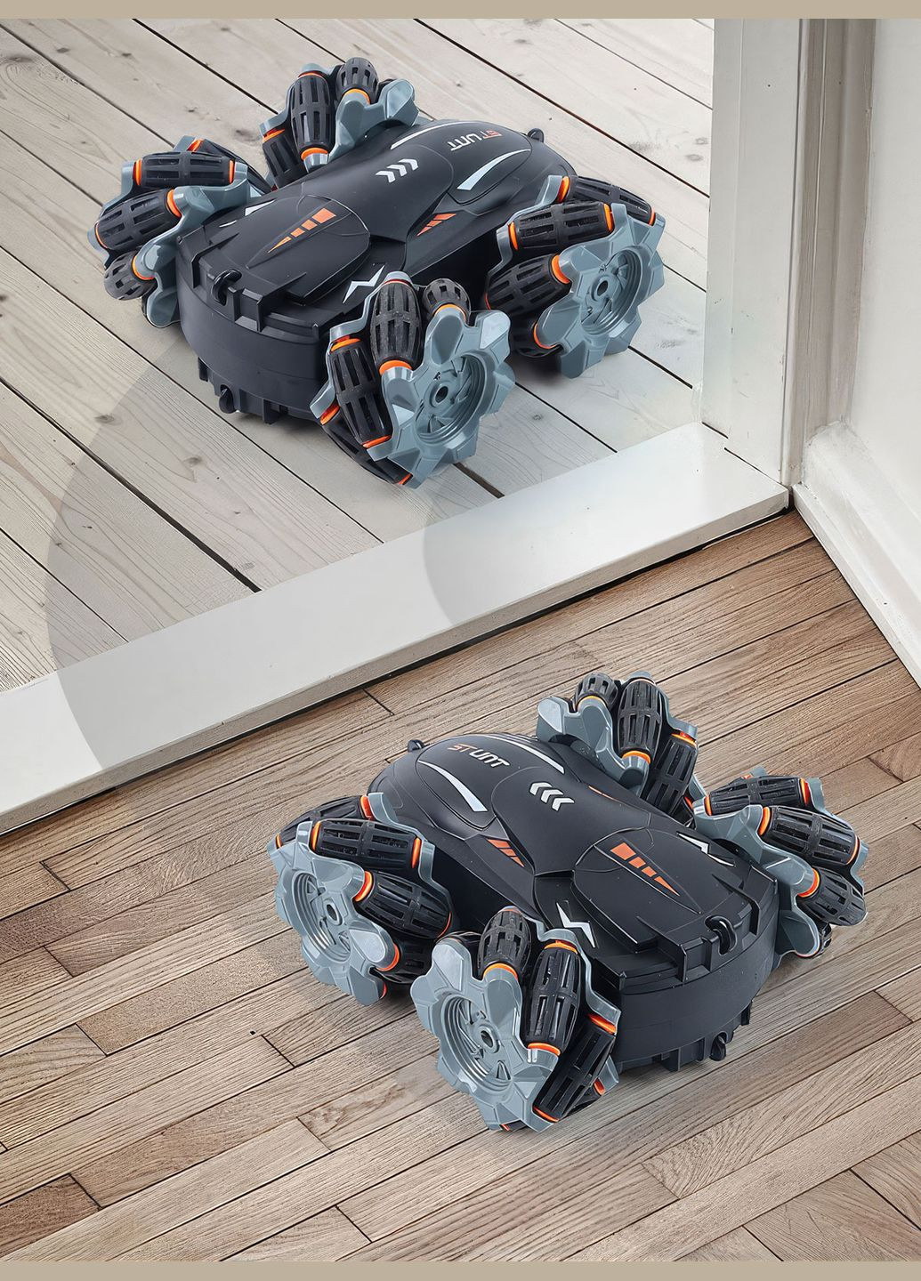 Машинка на радиоуправлении перевертыш на пульте управления Stunt Elves Черный 68396 DobraMAMA (336330635)