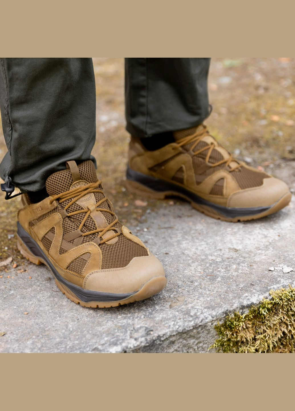 Тактичні Літні кросівки. 36-46р Койот. Гідрофобна шкіра! STLM-1018 No Brand (289375687)